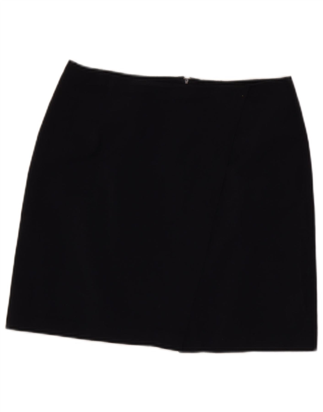 Женская мини-юбка Benetton IT 44 Medium W28 Темно-синяя из натуральной шерсти