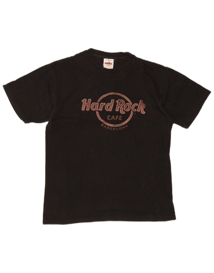 Мужская футболка HARD ROCK CAFE с рисунком Барселона, средний черный