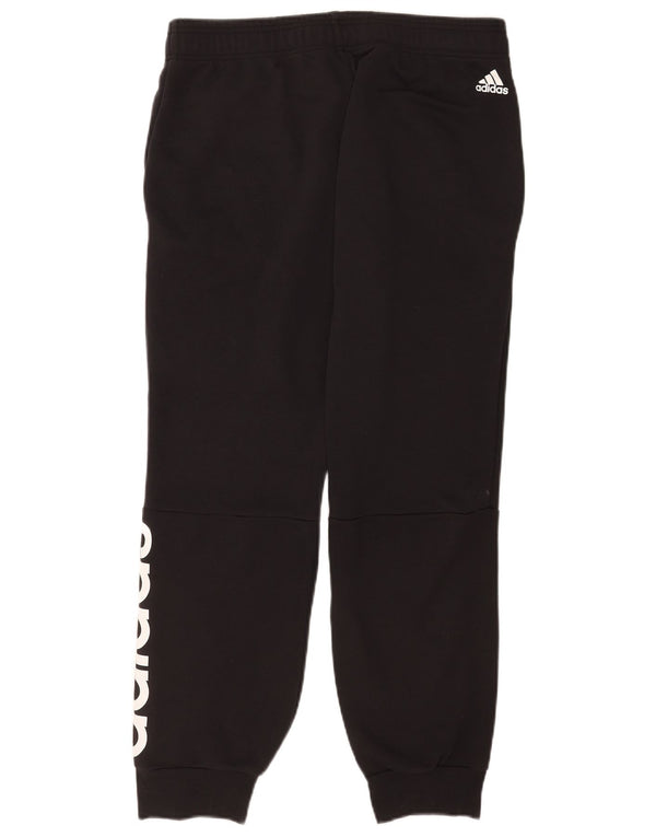 Adidas Womens Tracksuit Trousers Joggers UK 16/18 Large Black Cotton Sports