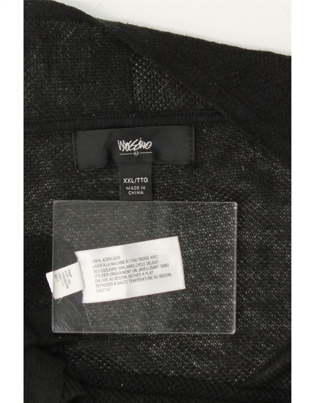 MOSSIMO Womens Open Cardigan Sweater UK 20 2XL Black Acrylic Vintage Mossimo and Second-Hand Mossimo from Messina Hembry 