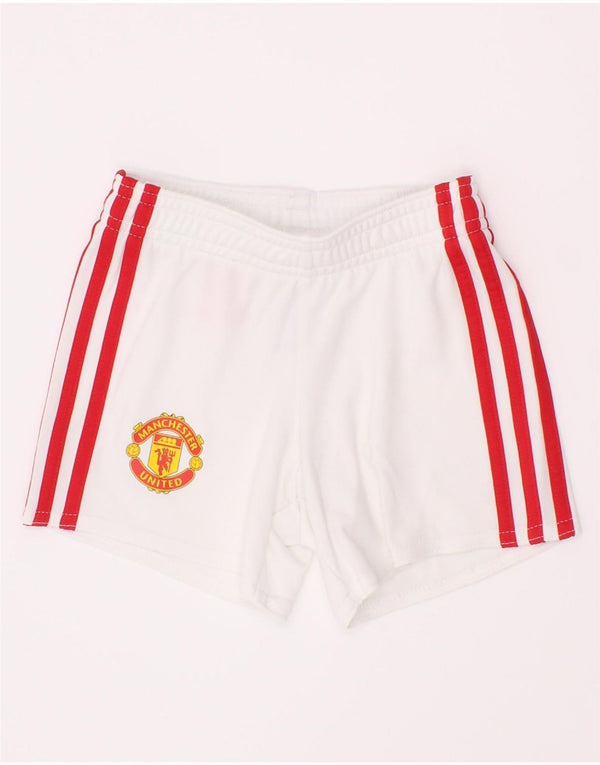 Спортивные шорты Adidas Baby Boys Manchester United 6-9 месяцев, белый полиэстер