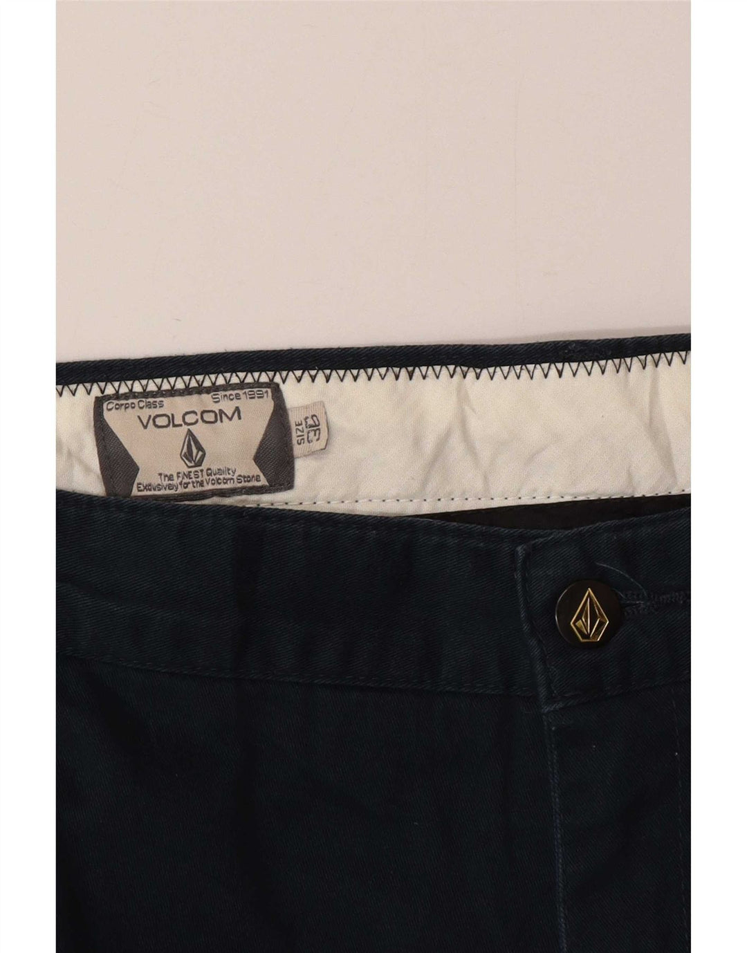 Мужские прямые брюки-чиносы Volcom W36 L26 темно-синие