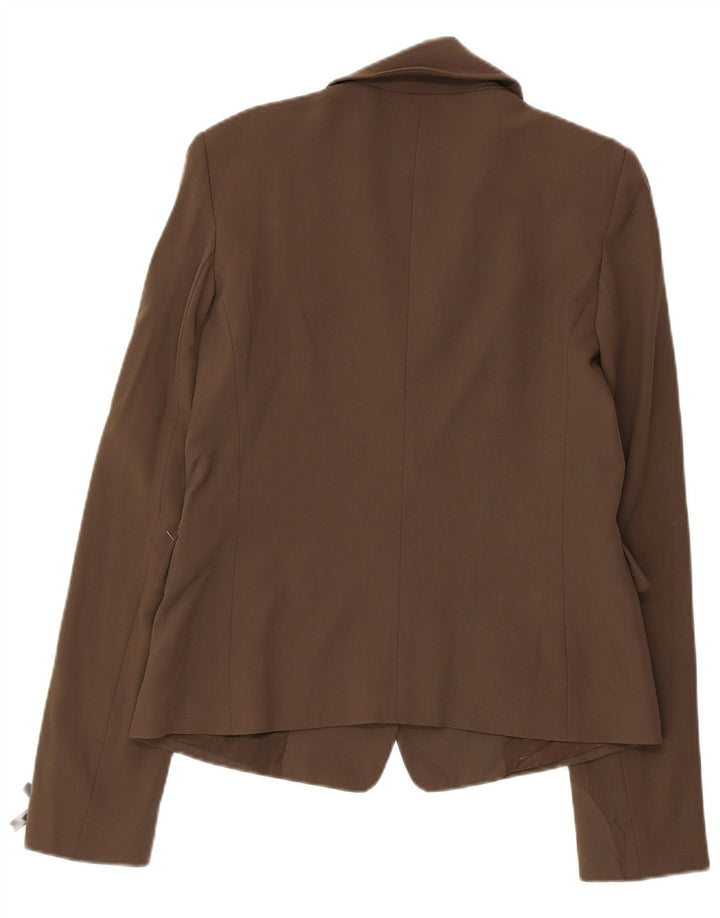 PATRIZIA PEPE Женский пиджак на 2 пуговицах IT 46 Большой коричневый из натуральной шерсти