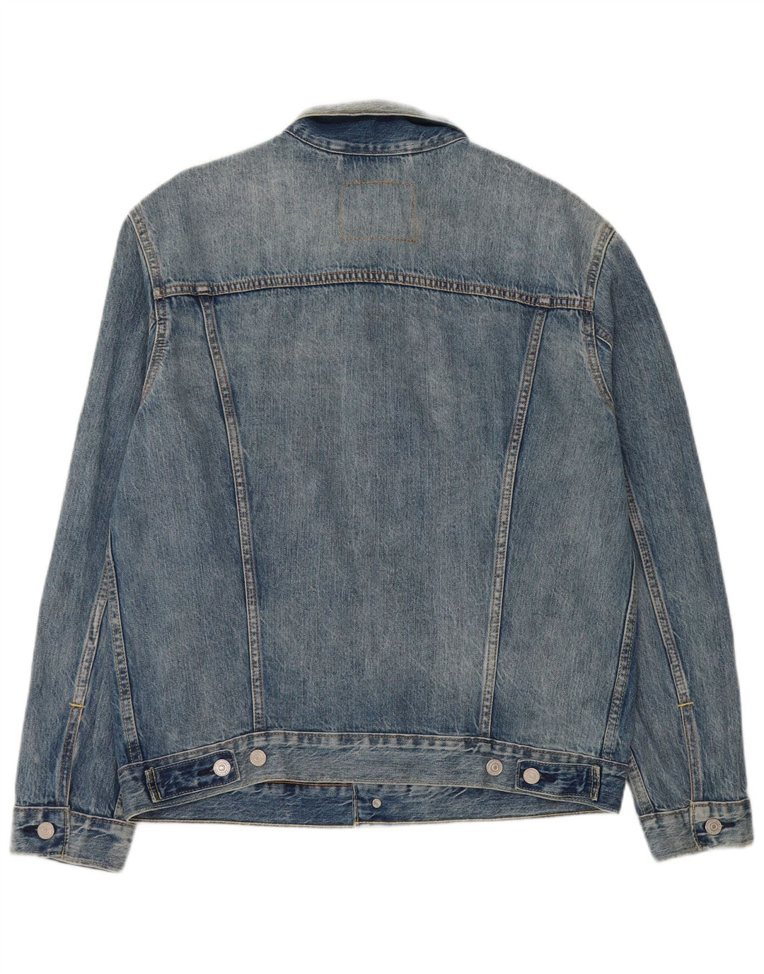 Мужская джинсовая куртка Levi's UK 40, большая синяя, хлопок