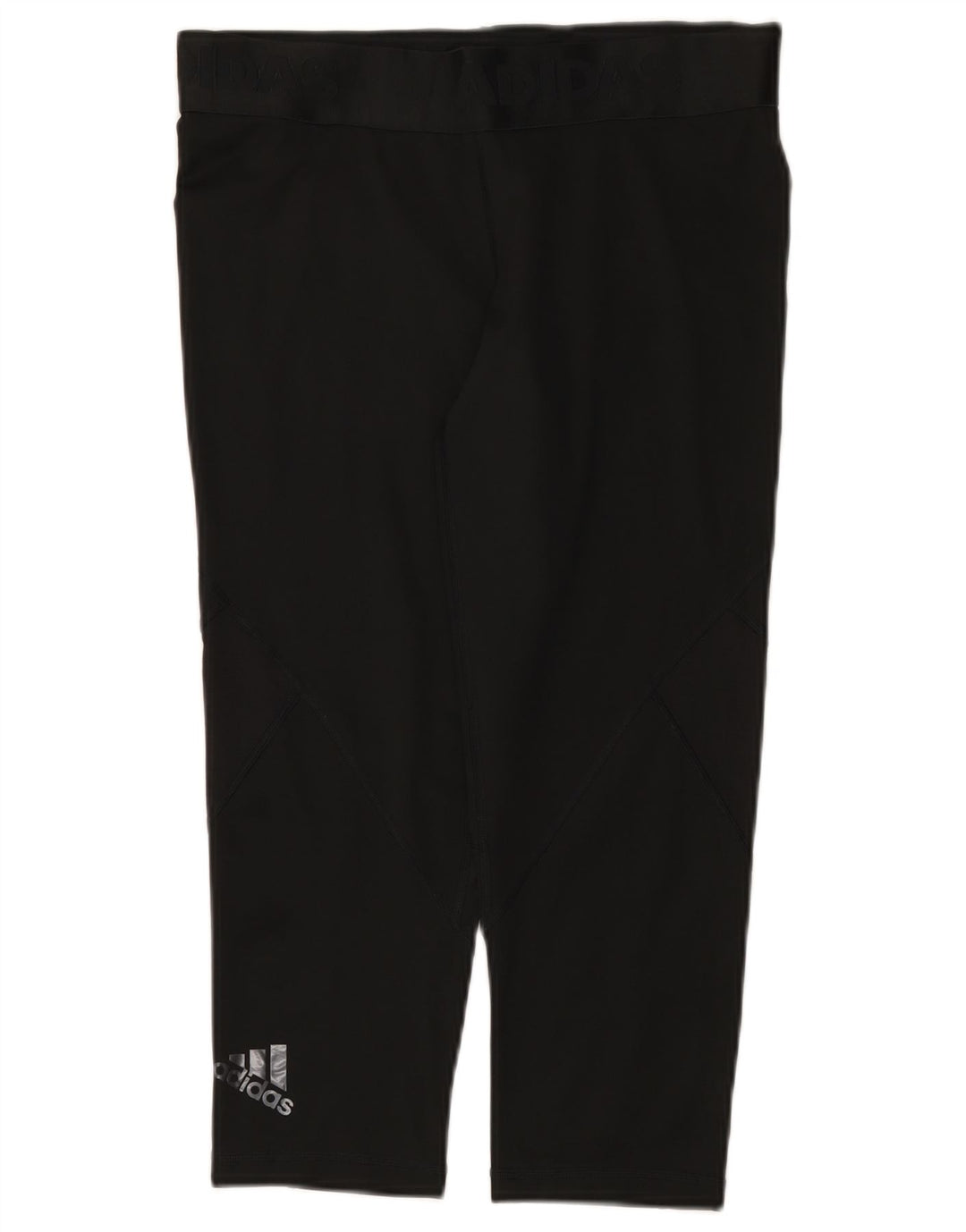 Женские леггинсы-капри Adidas Climacool с рисунком UK 12/14, средние, черные