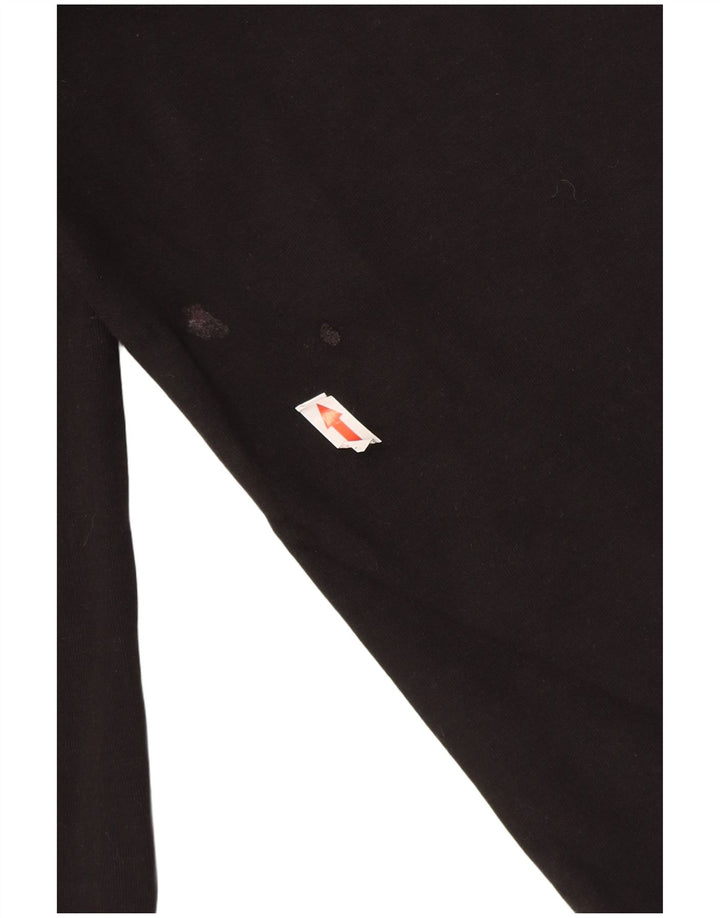 Женские спортивные брюки Zara UK 12, средний черный хлопок, черный