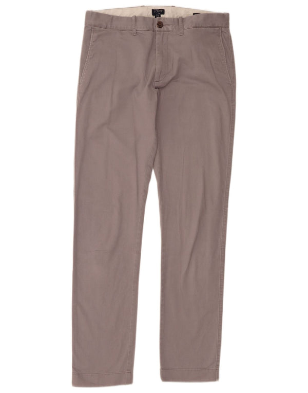 Мужские узкие брюки-чиносы J. Crew W30 L32, серые, хлопковые