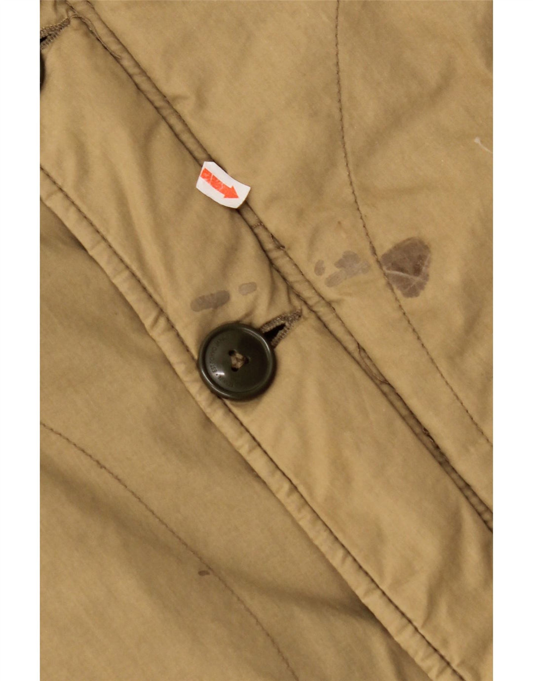 Мужское стеганое пальто EDWIN UK 38, средний бежевый, хлопок