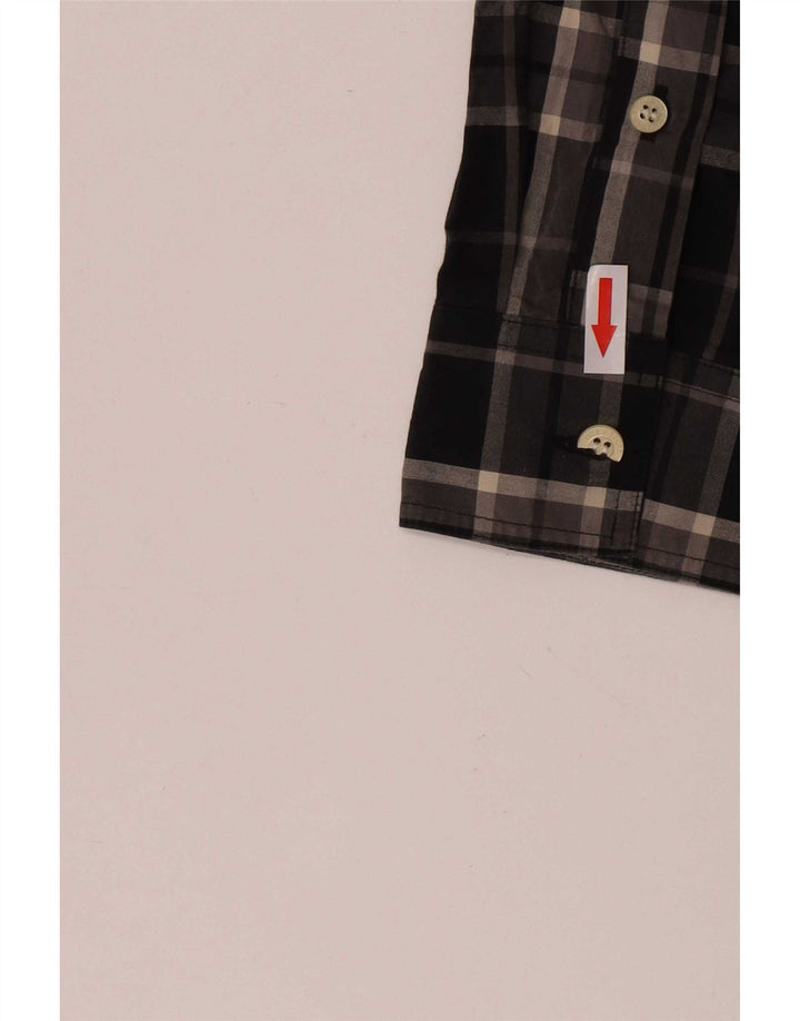 Мужская рубашка Lyle & Scott, маленькая черная клетка, хлопок