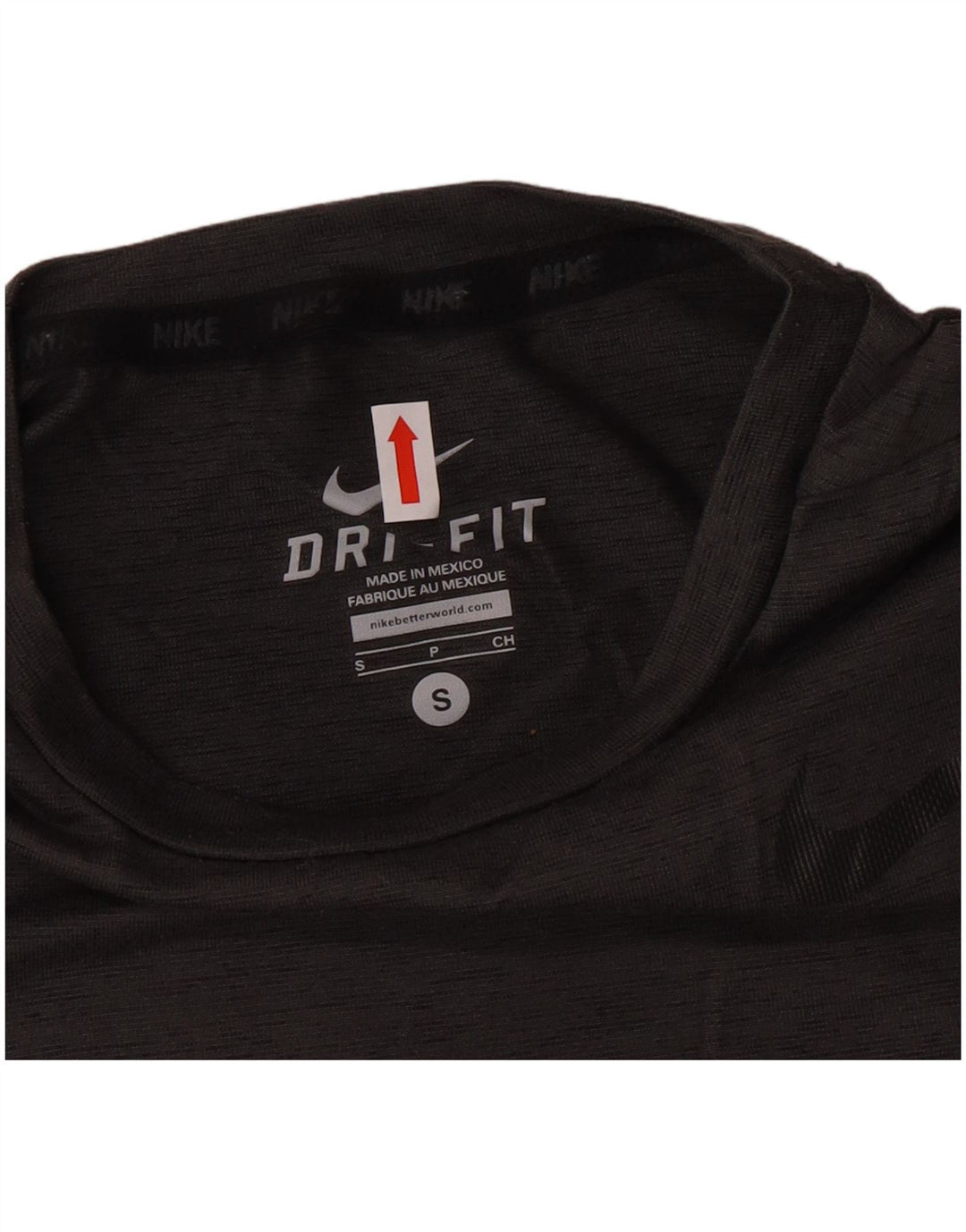 Мужская футболка Nike Dri Fit, маленький серый полиэстер с крапинками