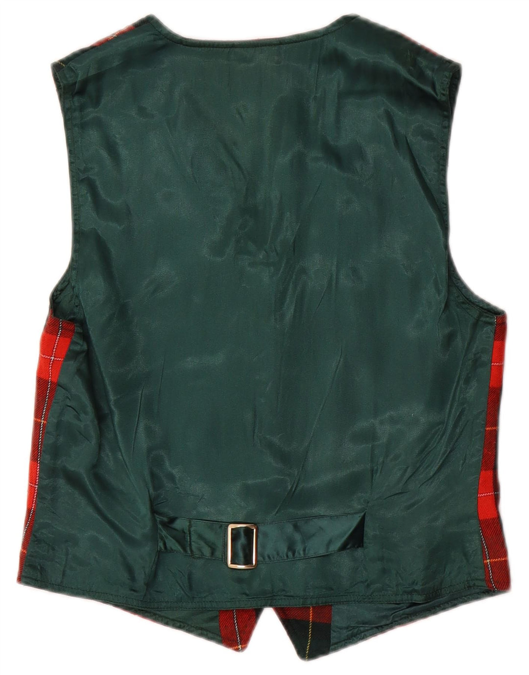 Жилет Laura Biagiotti для девочек 9-10 лет, красный, шерстяной в клетку