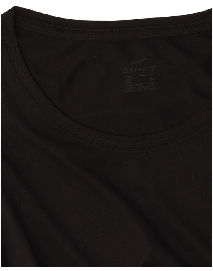 Женская футболка NIKE Dri Fit Top UK 10, маленькая черная