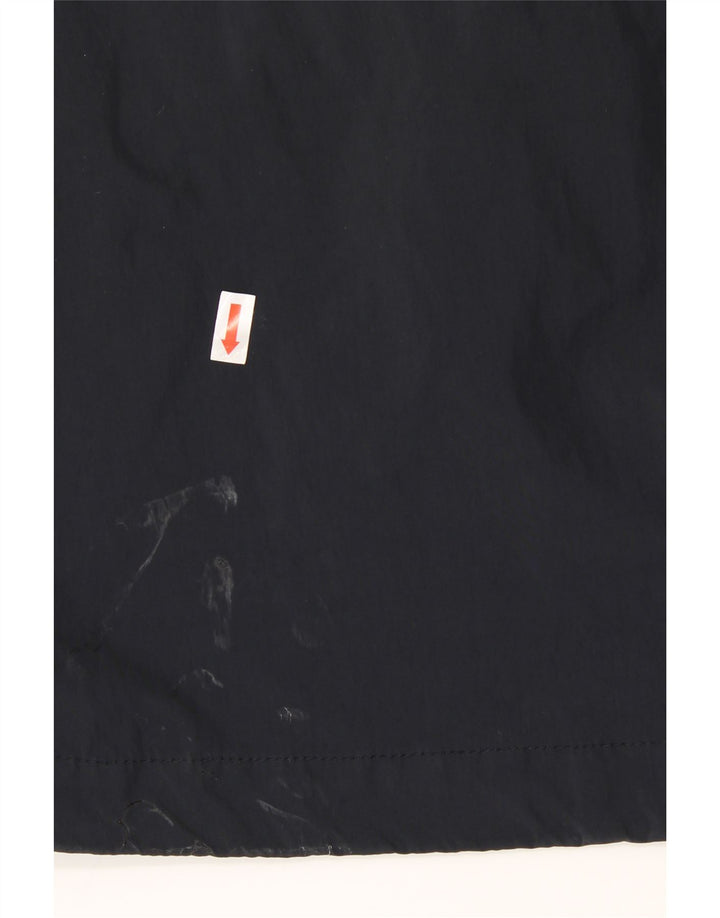 WOOLRICH Womens Overcoat UK 16 Large Navy Blue Polyester Vintage Woolrich and Second-Hand Woolrich from Messina Hembry 