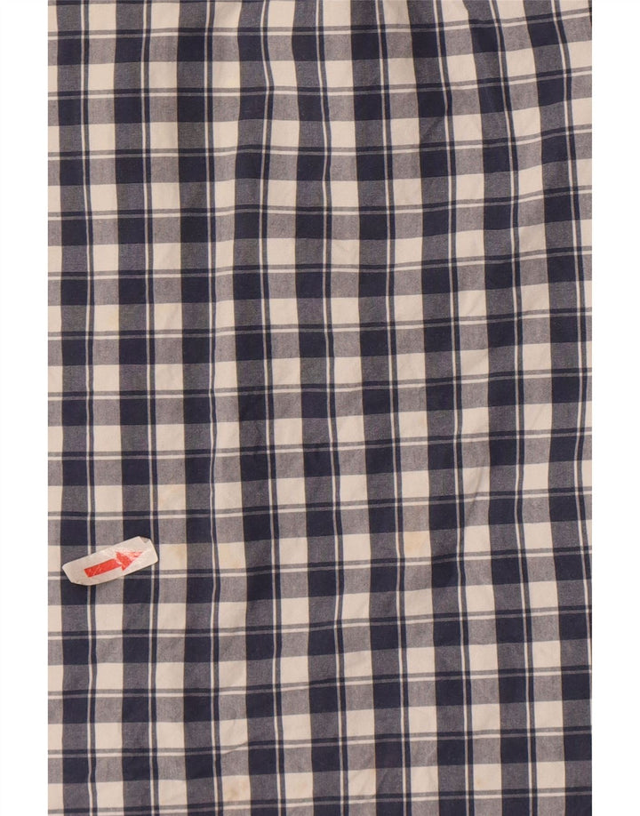 Мужская рубашка Superdry, маленькая, темно-синяя, в клетку, хлопок