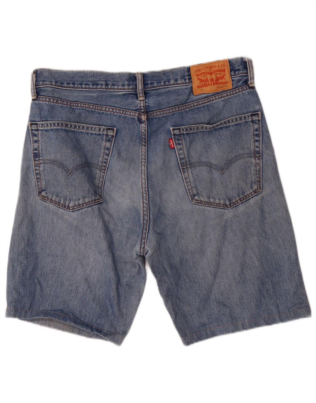 Мужские джинсовые шорты Levi's 751 W36, большие синие, хлопок