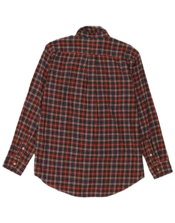 Фланелевая рубашка Ralph Lauren для мальчиков 15–16 лет, XL, хлопковая красная клетка