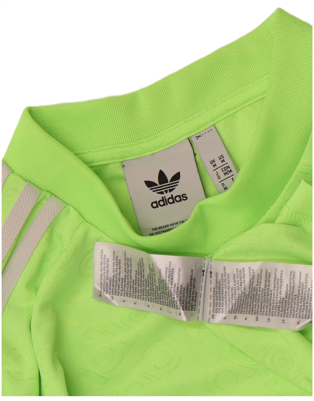 Adidas Мужская футболка с рисунком Верх среднего зеленого цвета из полиэстера