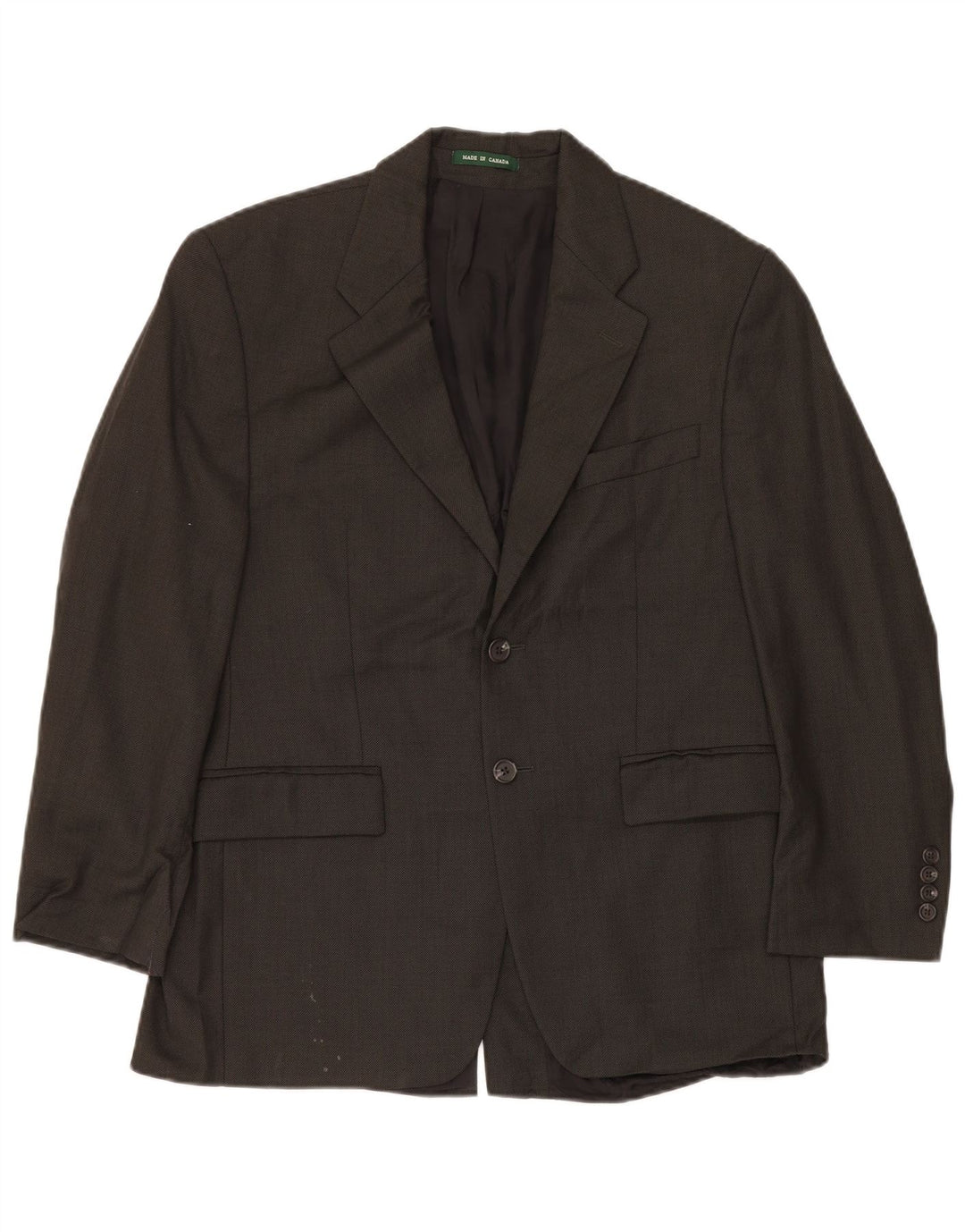 Мужской пиджак на двух пуговицах Ralph Lauren IT 56 2XL, черная шерсть