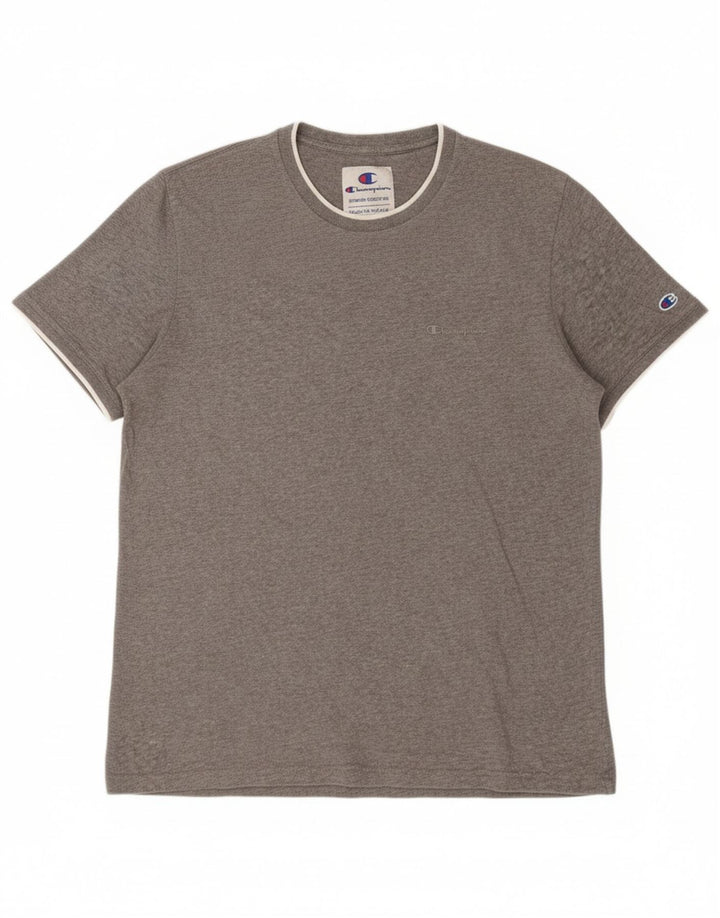 CHAMPION Mens T-Shirt Top Large Grey