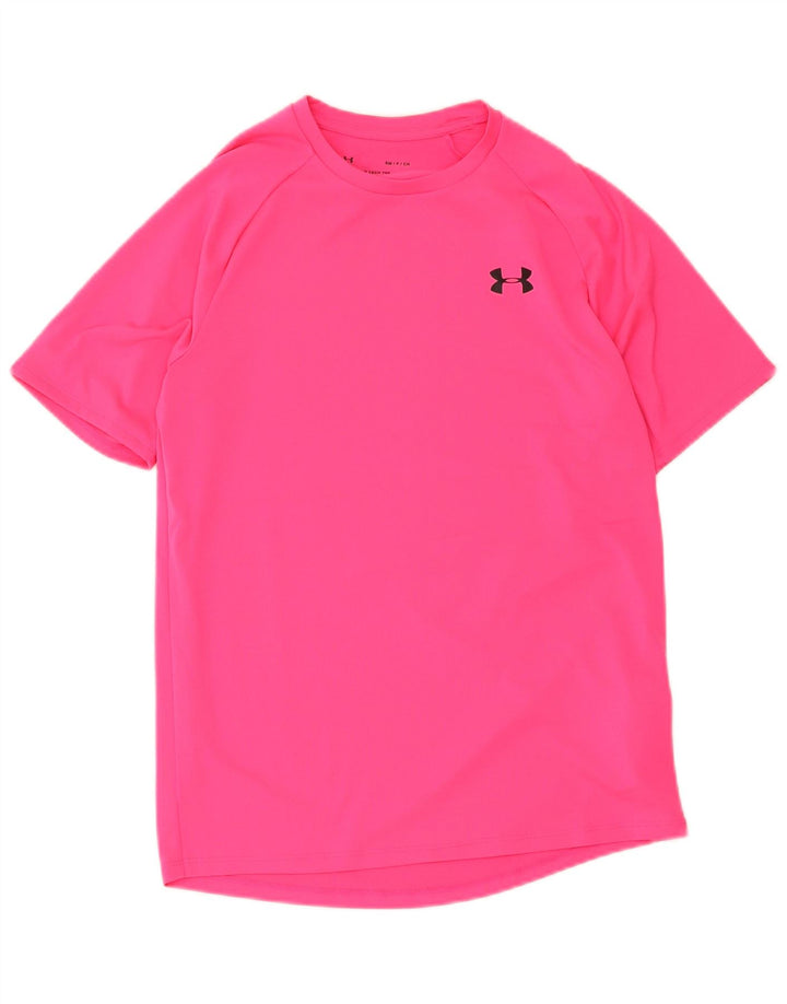 Мужская футболка Under Armour, маленький розовый полиэстер