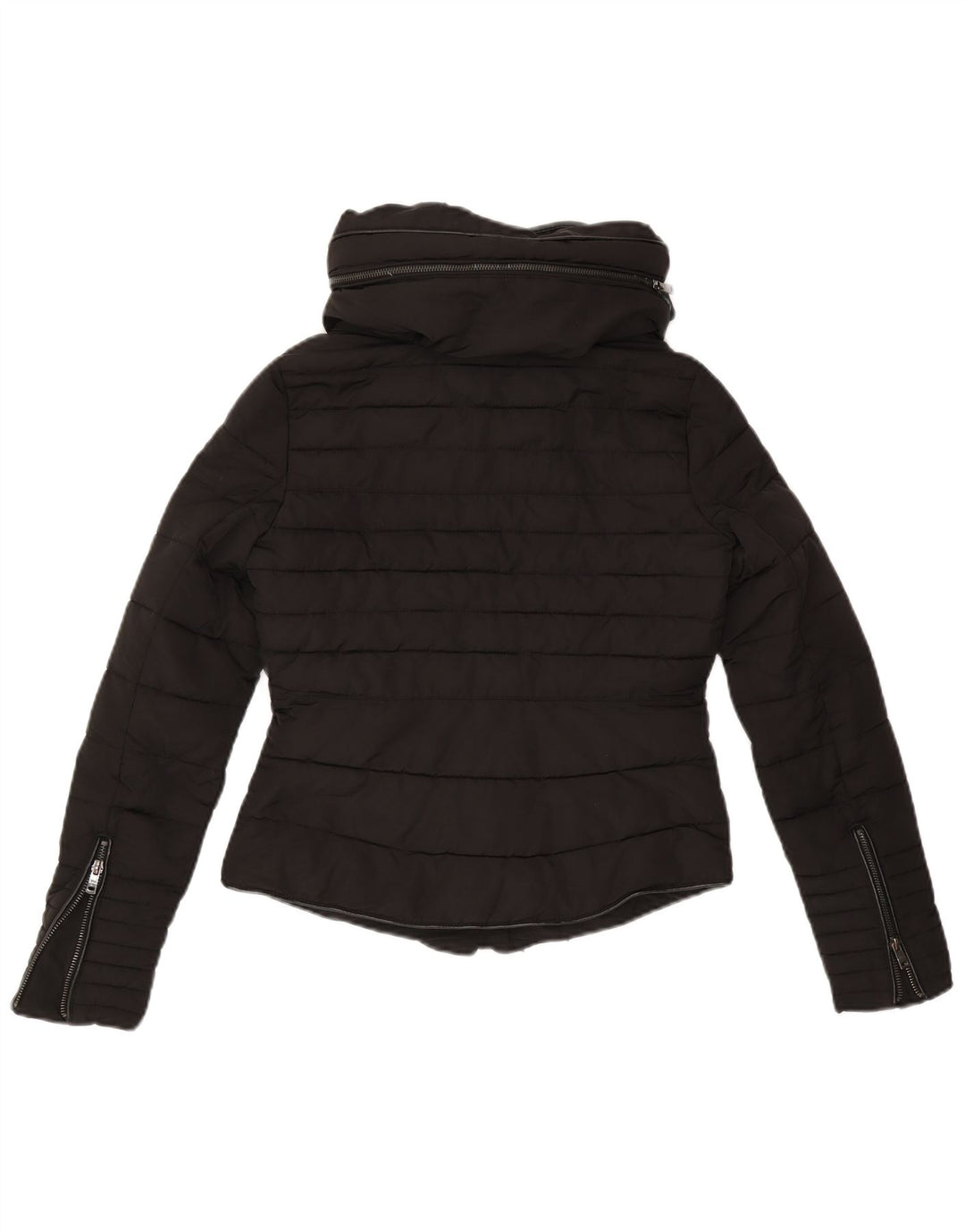 Женская стеганая куртка Zara UK 6 XS, черный полиэстер