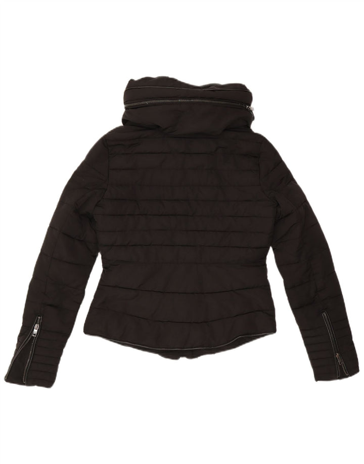 Женская стеганая куртка Zara UK 6 XS, черный полиэстер