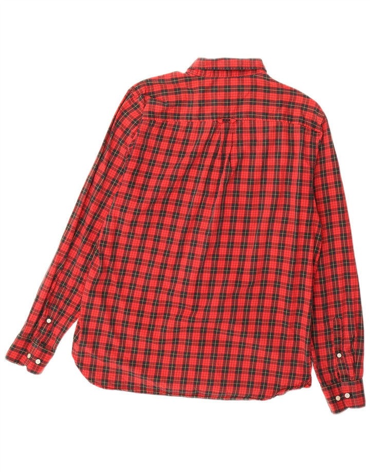 Мужская фланелевая рубашка Superdry, большая красная клетка, хлопок