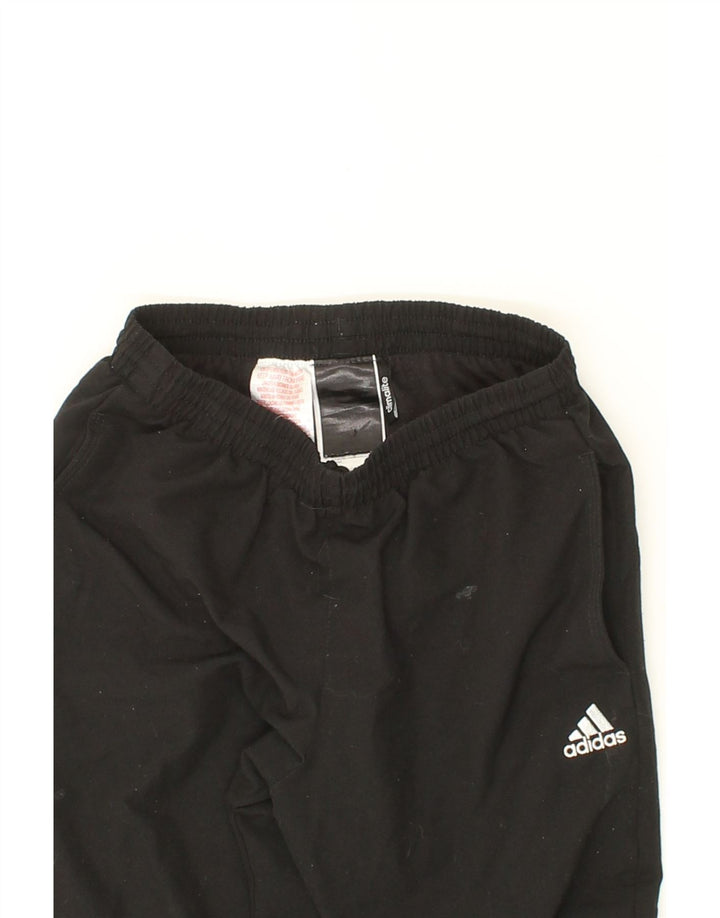ADIDAS Boys Climalite Tracksuit Trousers Joggers 7-8 Years Black Polyester Vintage Adidas and Second-Hand Adidas from Messina Hembry 