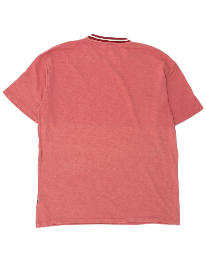 Мужская футболка оверсайз с рисунком Converse Top среднего бордового цвета, хлопок с крапинками