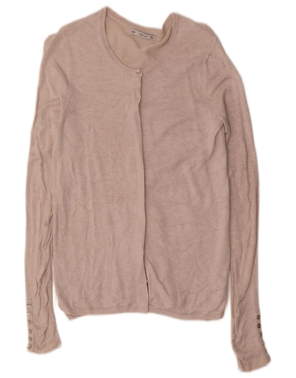 Женский кардиган Zara UK 10, маленький размер, бежевый, вискоза