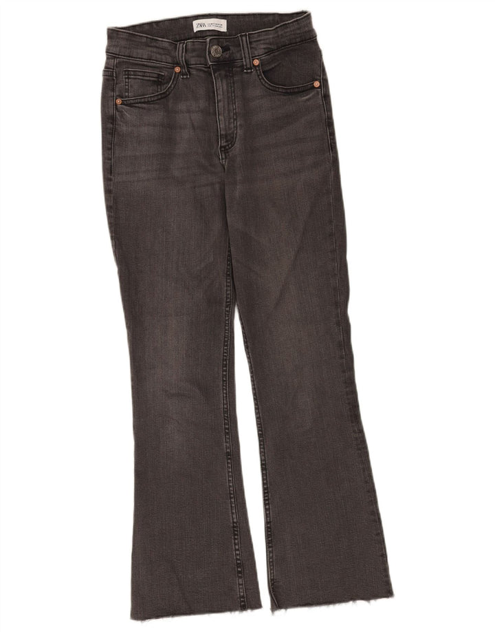 Женские расклешенные джинсы Zara EU 36 XS W26 L26 Серые