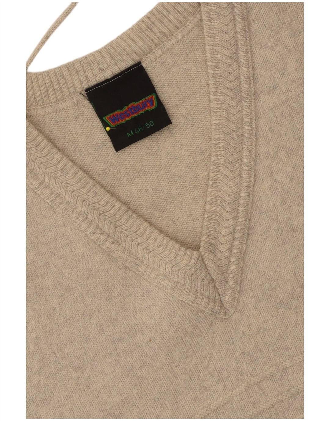 WESTBURY Мужская майка-майка IT 48/50 Medium Beige Flecked Wool