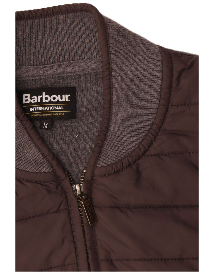 Мужской кардиган Barbour, хлопковый свитер среднего серого цвета