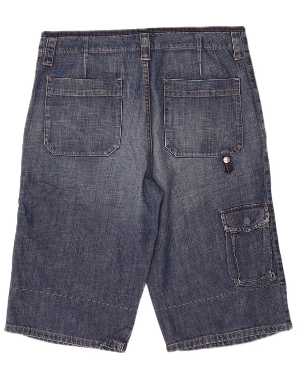 Мужские джинсовые шорты карго Sisley IT 48 Medium W34 Синие, хлопок