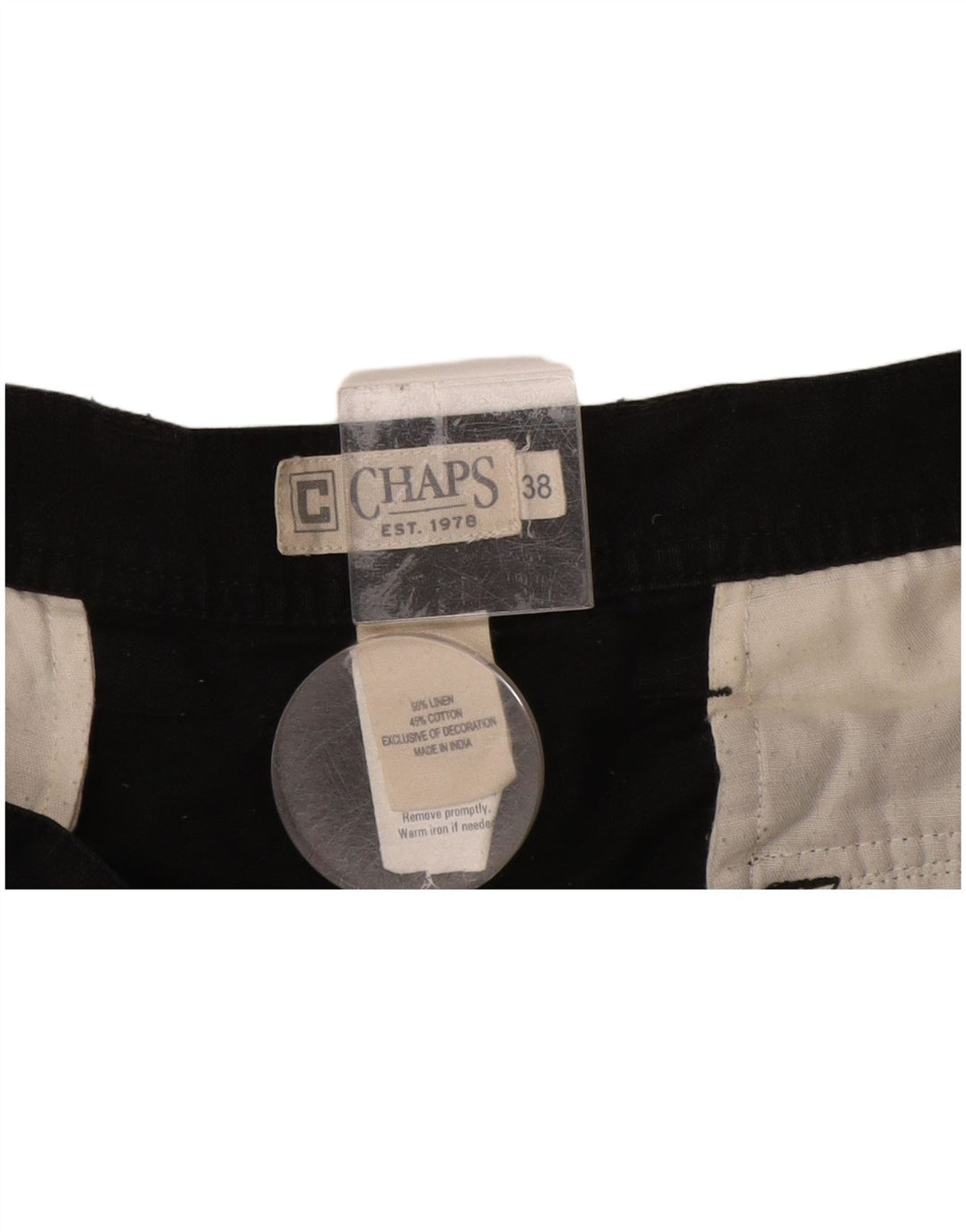 Мужские шорты карго CHAPS W38 XL, черные льняные