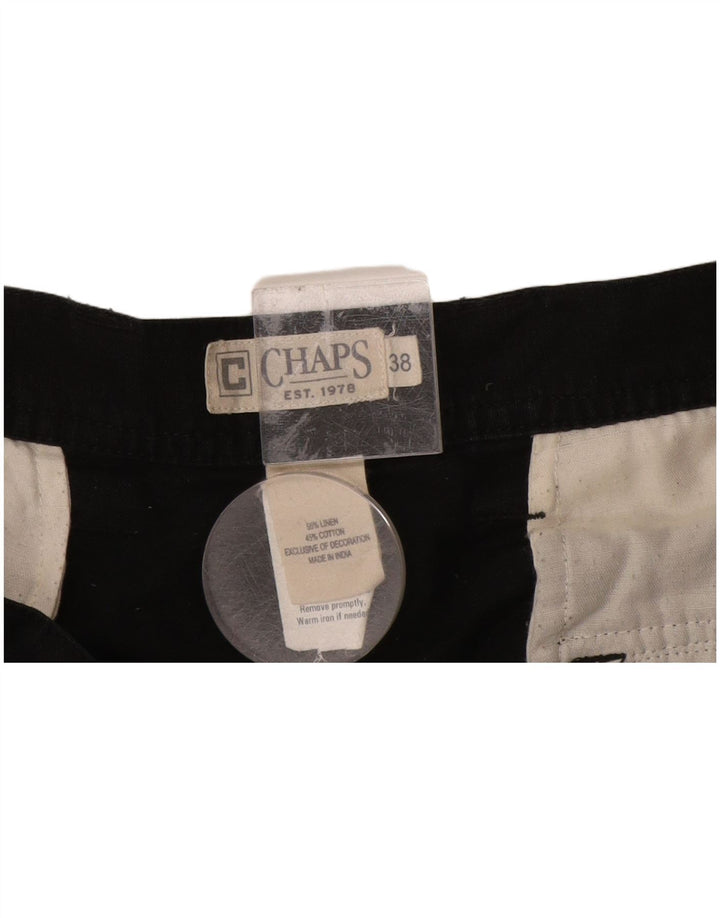 Мужские шорты карго CHAPS W38 XL, черные льняные