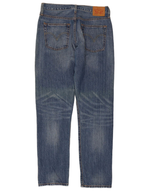 Женские потертые прямые джинсы Levi's 501 CT W26 L30, синий хлопок