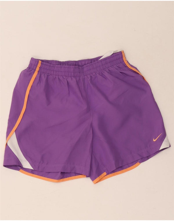 Женские спортивные шорты Nike UK 14, большие фиолетовые цвета с цветными блоками