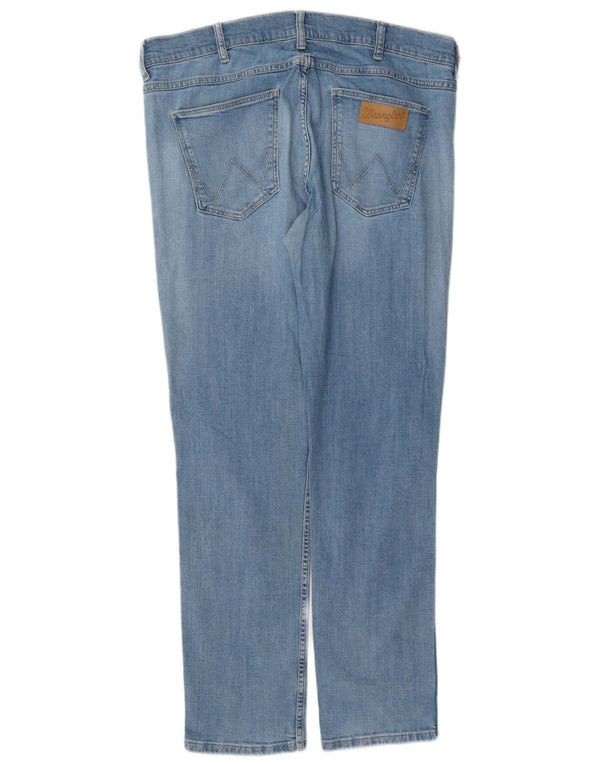 Мужские прямые джинсы Wrangler Greensboro W35 L32, синий хлопок