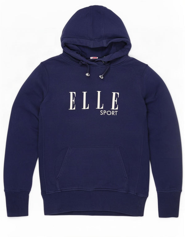 Женский джемпер с капюшоном Elle Sport UK 14, темно-синий, большой размер, хлопок