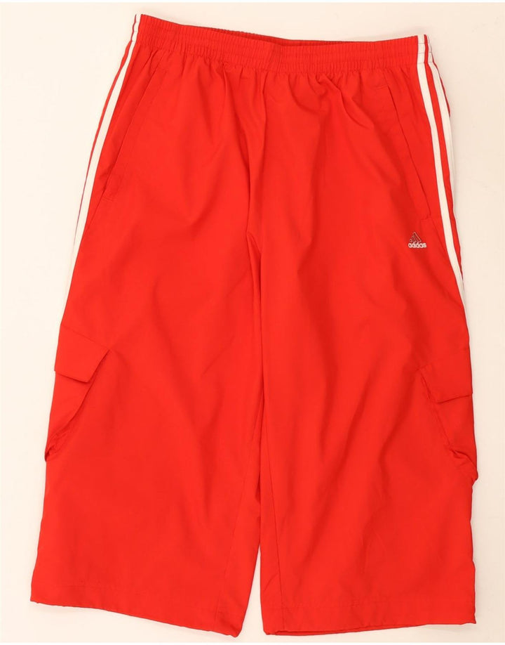 Мужские спортивные шорты-бермуды Adidas Cargo, большие красные нейлоновые