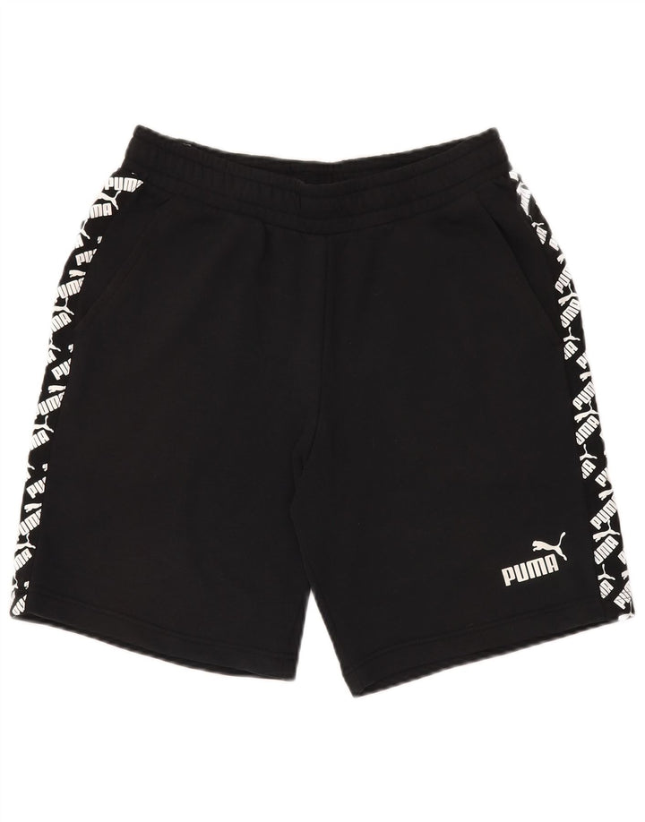 Мужские спортивные шорты PUMA с рисунком, средние черные