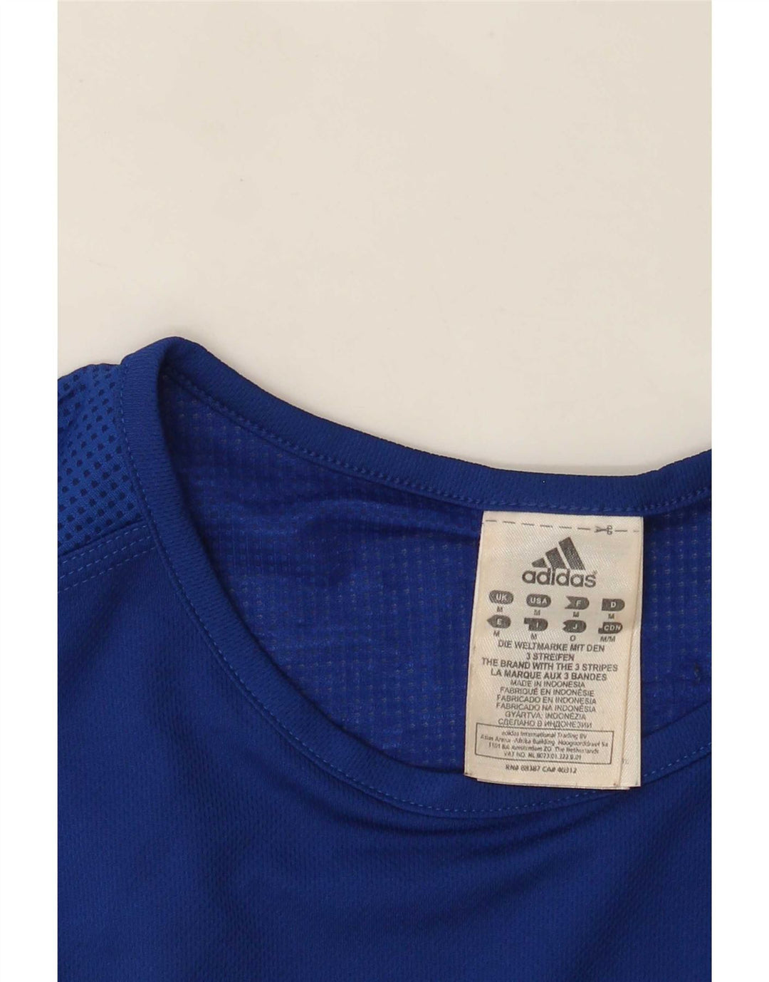 Мужской жилет Adidas Top Medium Blue из полиэстера