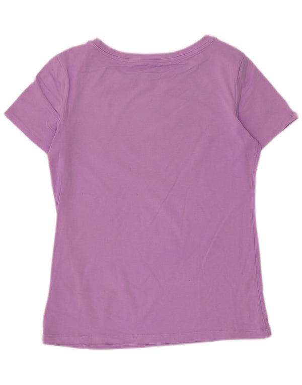 Lotto Womens Graphic T-Shirt Top UK 18 XL Purple Cotton