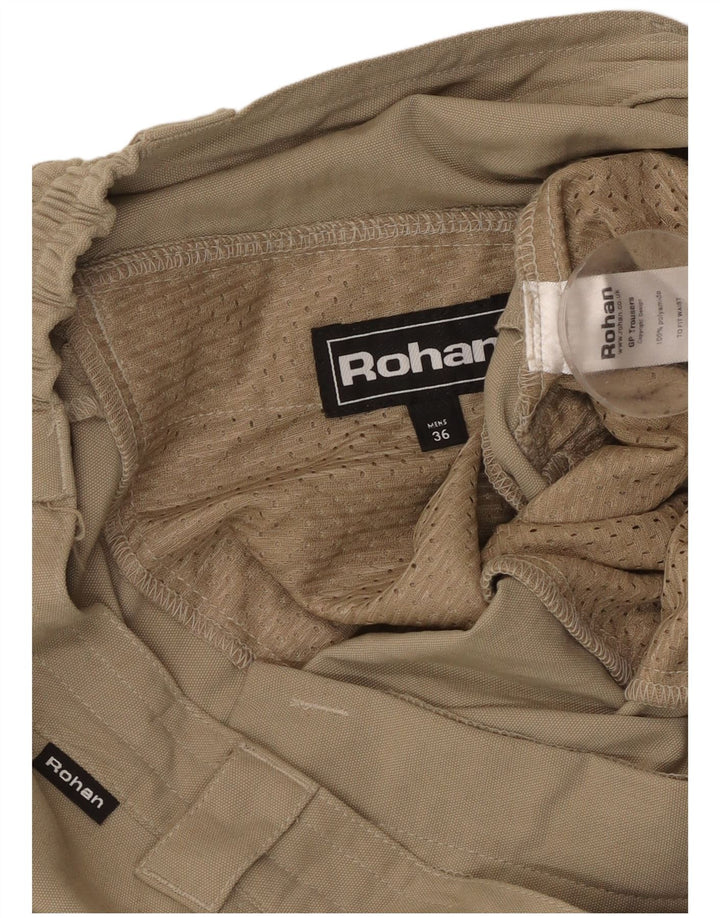 Мужские прямые брюки карго ROHAN W36 L27 бежевые из полиамида