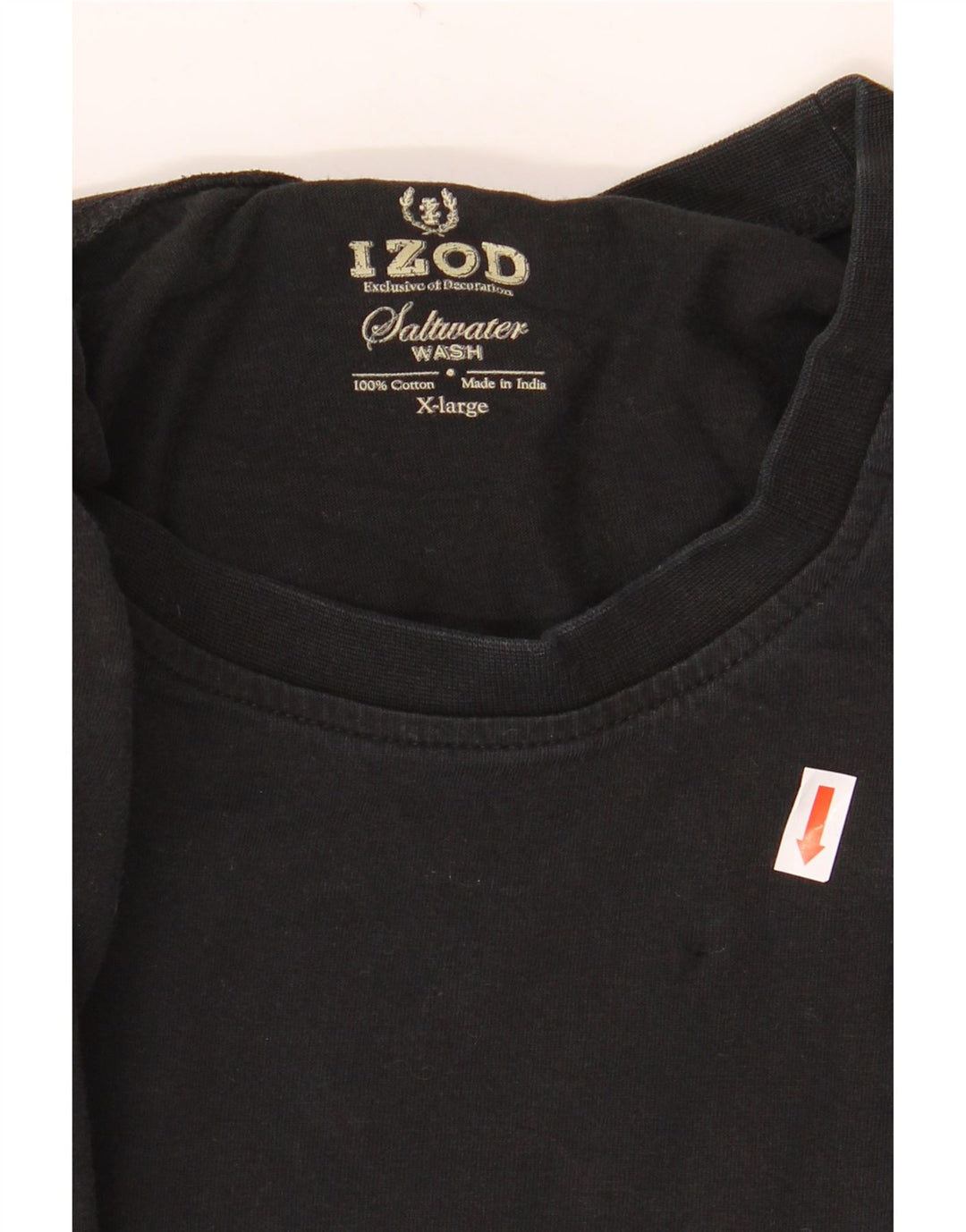 Мужская футболка Izod Top XL, черный хлопок