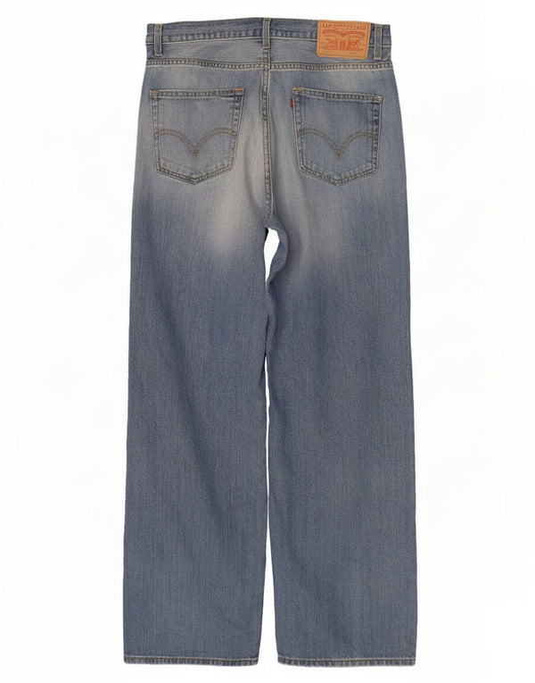 Мужские прямые свободные джинсы Levi's 569 W36 L34 синие, хлопок