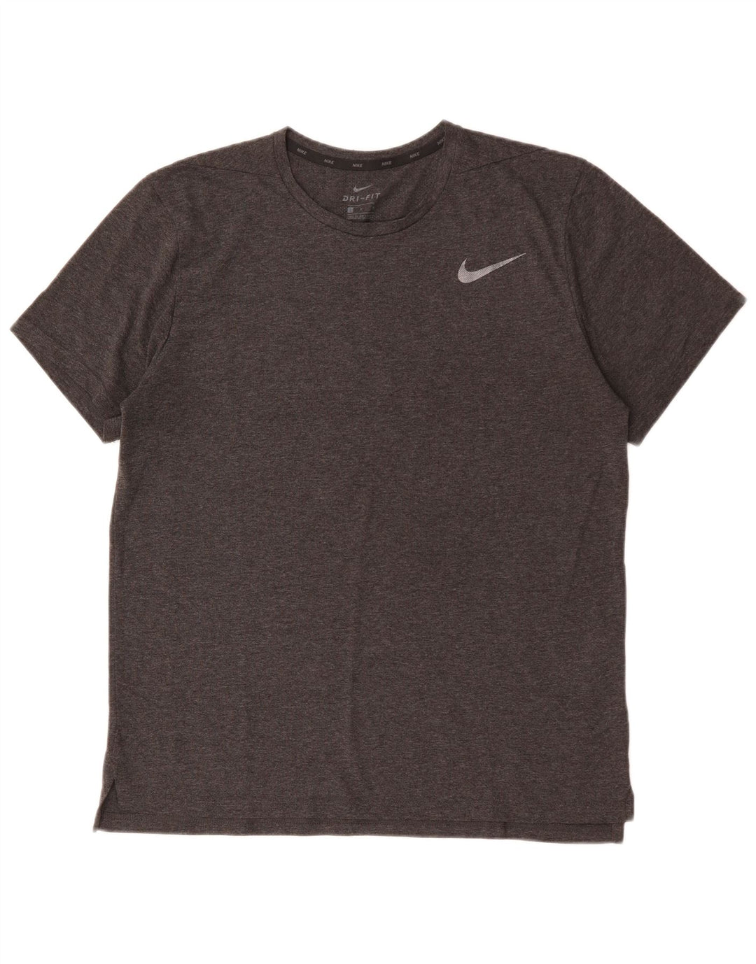 Мужская футболка Nike Dri Fit, большой серый полиэстер