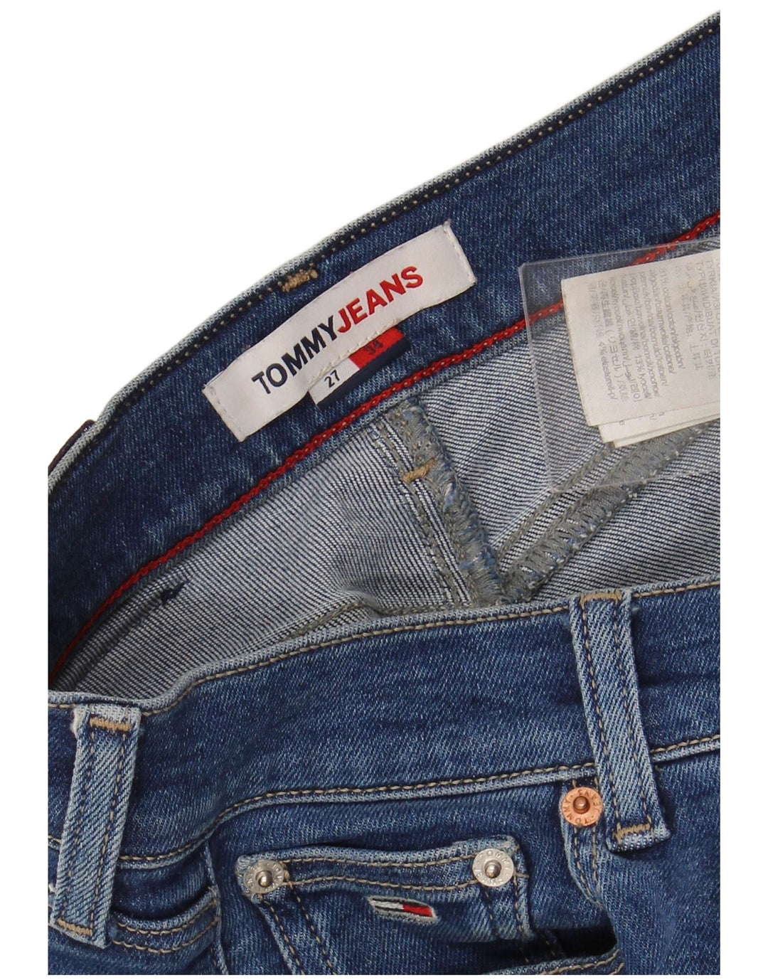 TOMMY HILFIGER Женские джинсы скинни W27 L34 Синие, хлопок