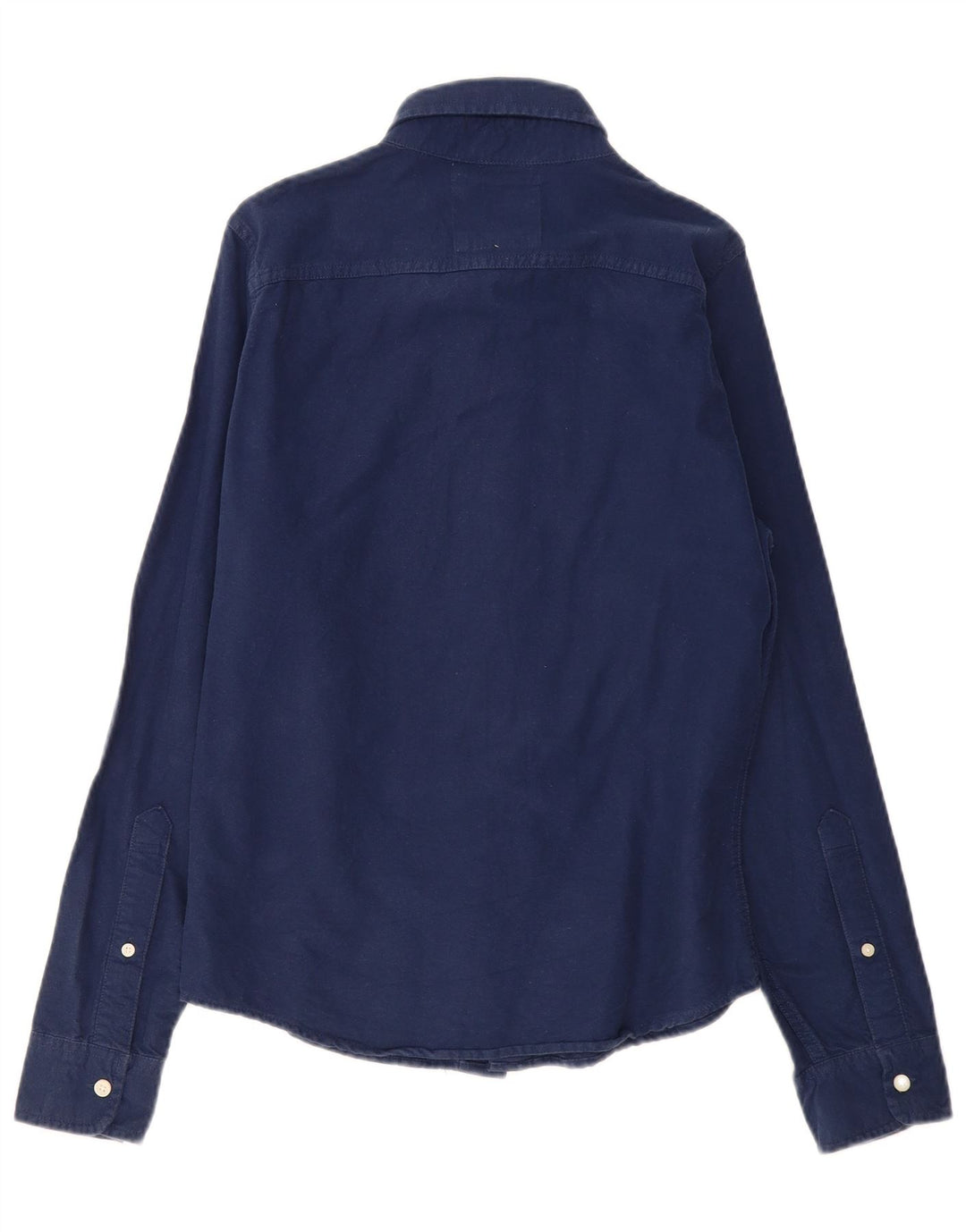 Мужская рубашка HOLLISTER, маленькая, темно-синяя, хлопок